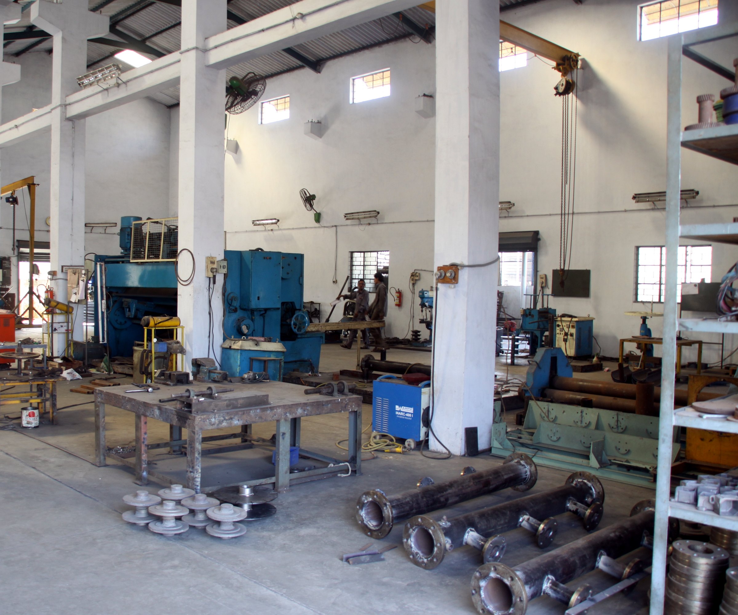 Fabrication under way on the SSVE shop floor in Ahmedabad